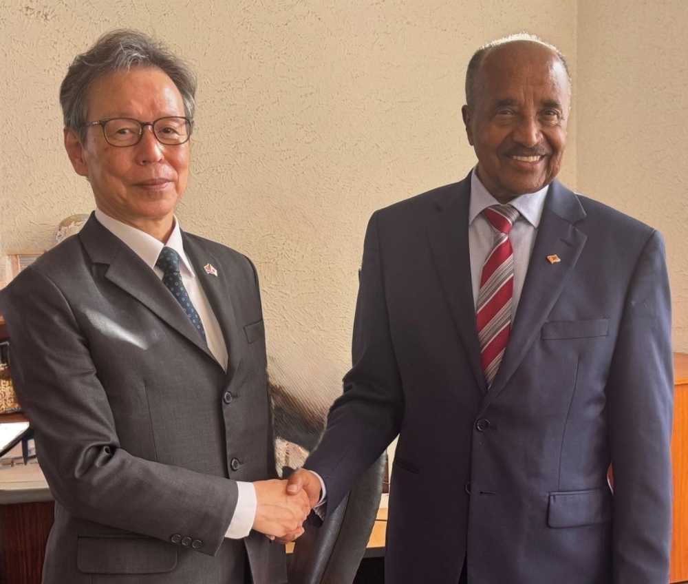 Ambassador MATSUO’s call on H.E. Mr. Osman Saleh, Minister of Foreign Affairs